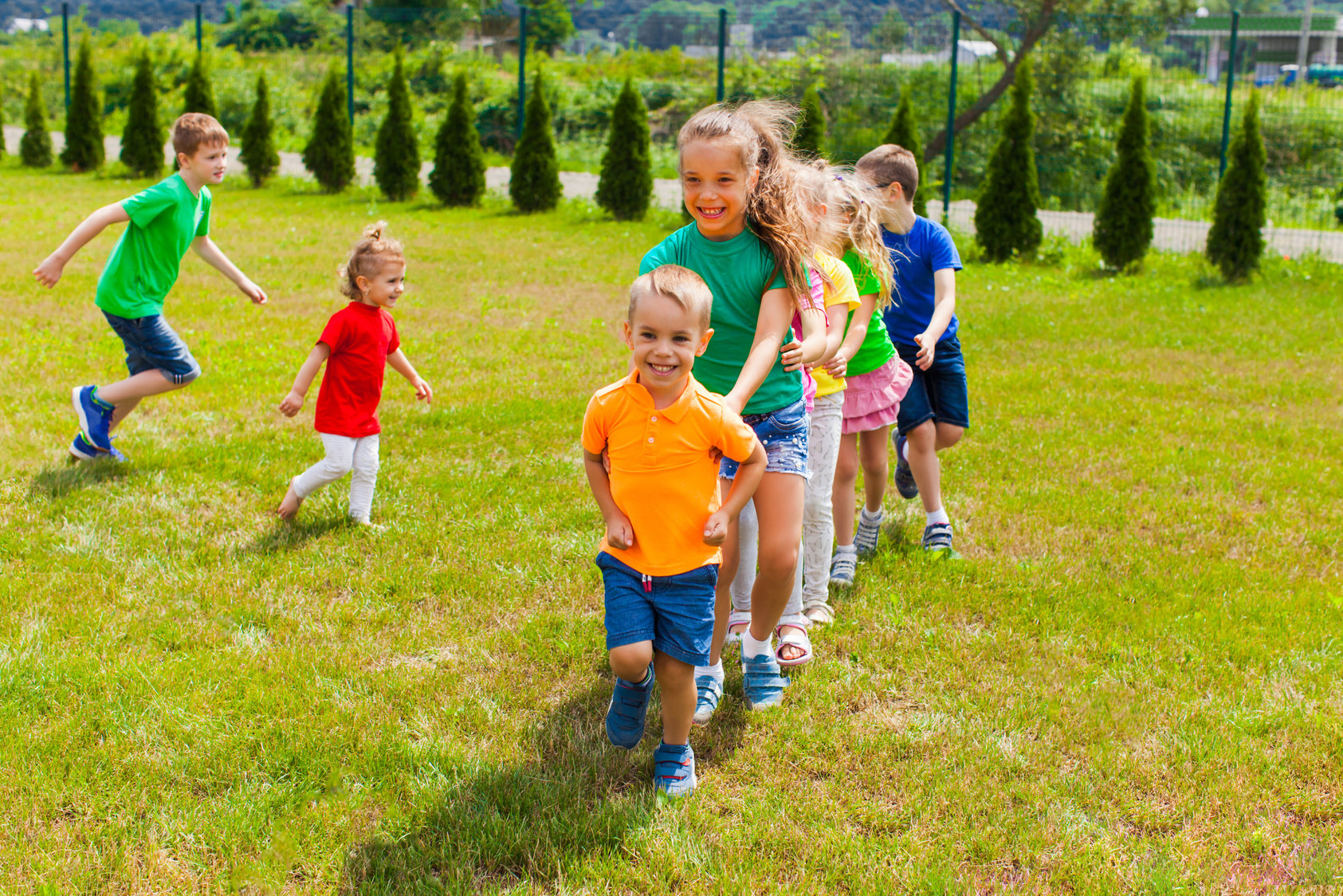 Children Playing Outdoor Games